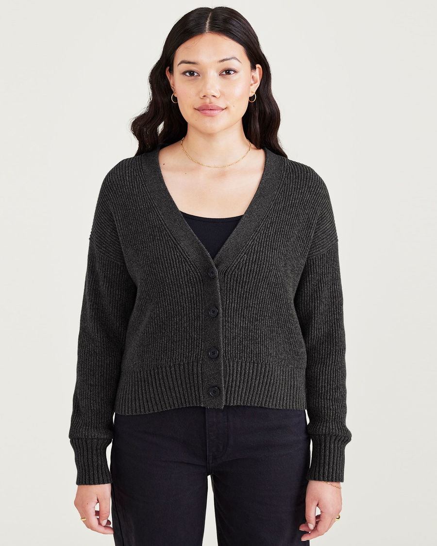 (image for) Lively Cropped Cardigan, Relaxed Fit